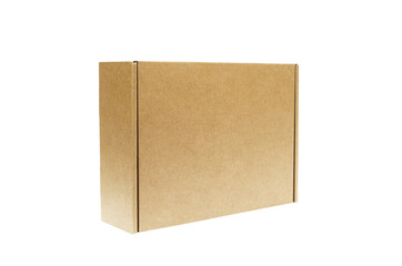 Brown craft cardboard box