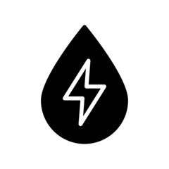 Hydro Energy Icon, Glyph style icon vector illustration, Suitable for website, mobile app, print, presentation, infographic and any other project.