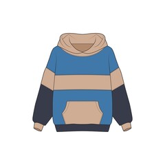 Hoodie oversize  isolated on the white background.  © litnik