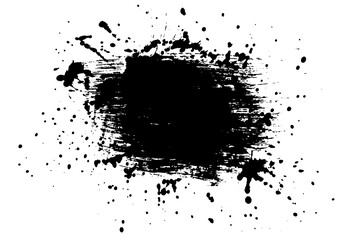 Grunge banner with splash paint with copy space. Vector illustration