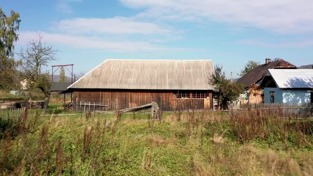 Abandoned private house. House, without owner