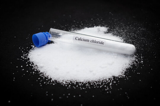 Calcium chloride in test tube