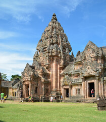 Obraz premium Phanom Rung historical park is old architecture at Buriram Province