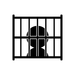 prison icon, criminal vector, crime illustration
