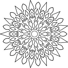 Royal Mandala pattern, Ornamental luxury mandala, Circular pattern, Decorative pattern, coloring book page, yoga , meditation, 