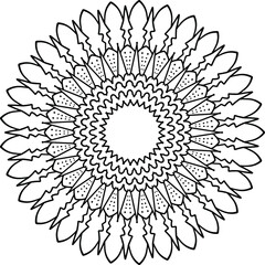 Royal Mandala pattern, Ornamental luxury mandala, Circular pattern, Decorative pattern, coloring book page, yoga , meditation, 