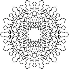 Royal Mandala pattern, Ornamental luxury mandala, Circular pattern, Decorative pattern, coloring book page, yoga , meditation, 