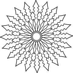 Obraz premium Royal Mandala pattern, Ornamental luxury mandala, Circular pattern, Decorative pattern, coloring book page, yoga , meditation, 