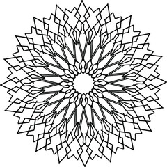 Royal Mandala pattern, Ornamental luxury mandala, Circular pattern, Decorative pattern, coloring book page, yoga , meditation, 