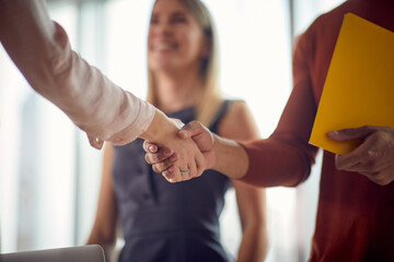 Business handshake .Partnership, deal, agreement.