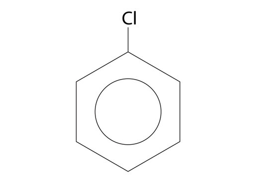 Chlorobenzene structure (Molecular structure formula of Chlorobenzene)