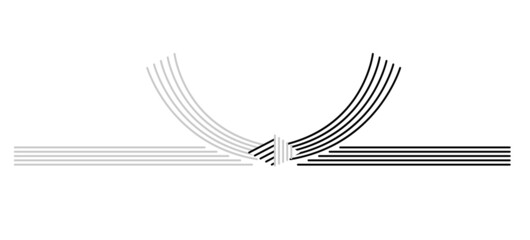 水引のセットのベクターイラスト素材／水引き／パーツ／熨斗／和風