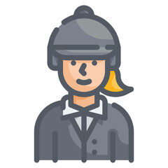 jockey line icon
