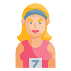 runner flat icon