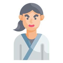 karate flat icon