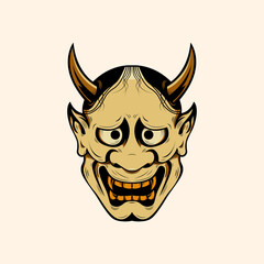Oni japanese devil mask