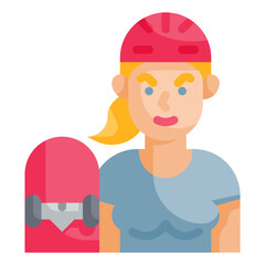 skater flat icon