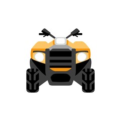 Quad bike. motorcycle in flat style