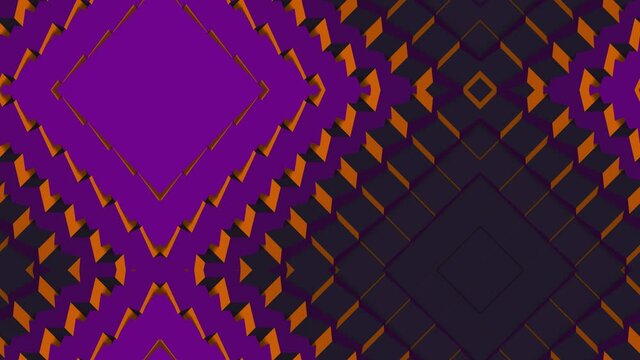 キューブのトランジション用背景アニメーション（ハロウィンカラー）