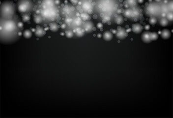 Abstract. bokeh blur night light on black background. vector.