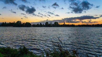 Sonnenuntergang in Lübeck