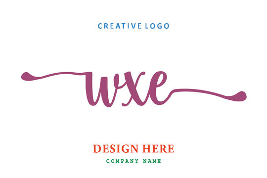 WXE lettering logo is simple, easy to understand and authoritative