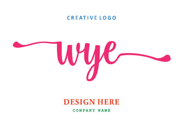 WYE lettering logo is simple, easy to understand and authoritative