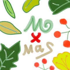 Christmas themed background painting