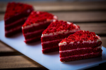 Homemade cakes and pies with different creams © Altynai