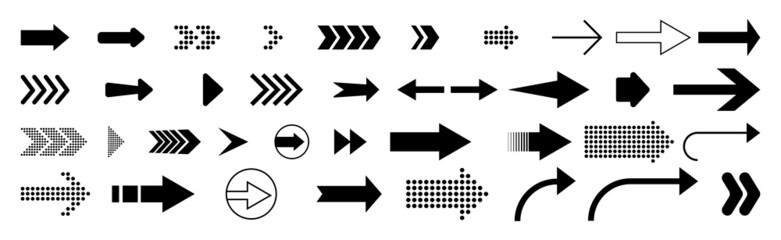 Arrow icon. Mega set of vector arrows