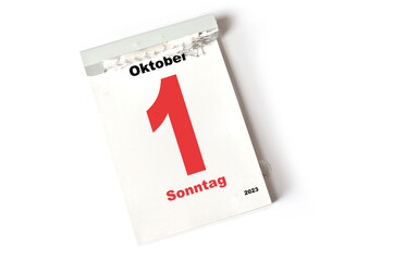 1  Oktober 2023