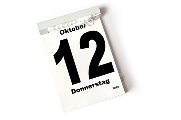 12  Oktober 2023