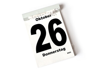 26  Oktober 2023