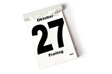  27 Oktober 2023