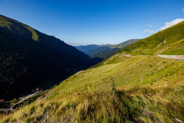 The landscape of the carpathian in Romania