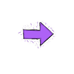 violet right arrow symbol (colored)	