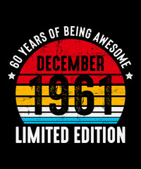 December 1961 - 60th Birthday Gifts