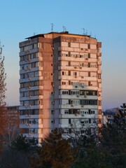 Soviet architecture scyscraper