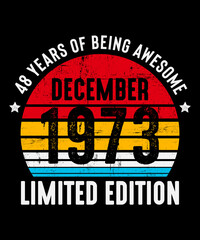December 1973 - 48th Birthday Gifts