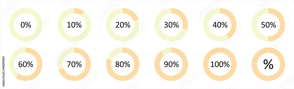 Poster loading icons set. load bar collection. loading bar progress candy colour icons, load sign. vector i
