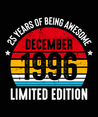December 1996 - 25th Birthday Gifts