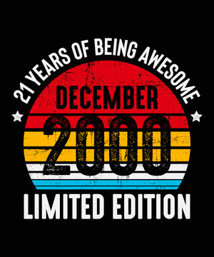 December 2000 - 21th Birthday Gifts