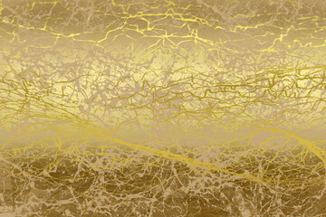 Golden Abstract  decorative paper texture  background  for  artwork  - Illustration