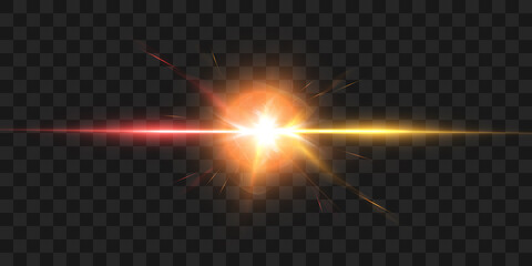 Bright transparent light effect lens flare mega collection. Star, space. Vector