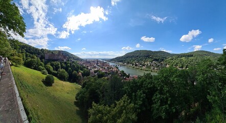 City view near Heidelberg in Germany