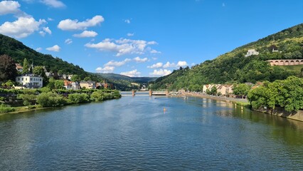 Fototapeta na wymiar City view near Heidelberg in Germany