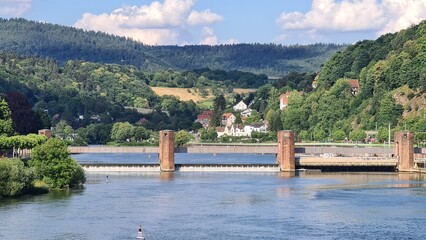 City view near Heidelberg in Germany