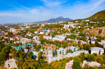 Obraz premium Pyatigorsk city aerial panoramic view