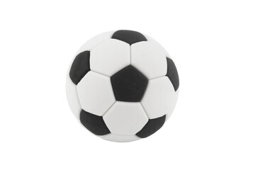 Classic football ball isolated on white background