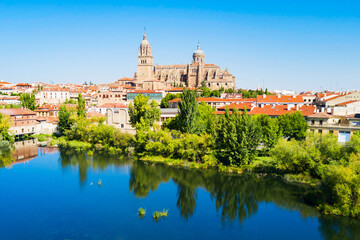 Fototapeta premium Salamanca Cathedral in Salamanca, Spain